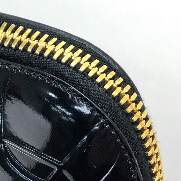 Prada Design Embossed Bag Handbag Patent Black - Picture 6 of 9